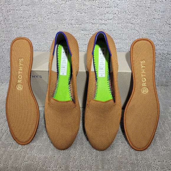 Rothy's The Loafer Fawn Caramel Round Toe Slip on Shoes Women's Multiple Sizes - Picture 9 of 13